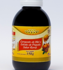 COMPOSTO DE MEL E EXTRATO DE PRPOLIS SABOR ROM 150G 